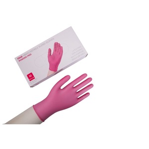 Factory Wholesale Disposable Black Nitrile <b>Vinyl</b> Blend Gloves Powder Free for Tattoo Shop Beauty Salon Use - Product Image 2