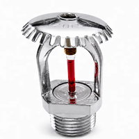 Sprinkler Tegak Quick Response K-ZSTZ15-68 DN15 Instalasi Berulir Kepala Sprinkler Kuningan Kapasitas Beban 1.2MPa untuk