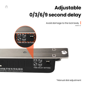 mortaise électrique à boulon personnalisé gâche électrique à clé réglable DC12V Serrure de porte électrique Contrôle d'accès - Product Image 3