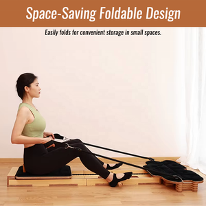 CZFIT Reformer de Pilates Multifuncional Plegable de Madera de Roble Ecológico, Portátil y Ajustable para Yoga y Salud - Product Image 6