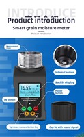 Humidimètre portable de type tasse MG Pro pour café, cacao, riz, blé et 25 types de céréales – Testeur d'humidité des grains