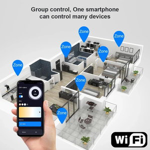 IR RF pengendali jarak jauh mode kecepatan peredupan Multi zona rumah DC 12V 24V untuk RGB warna tunggal pengendali Strip LED RGBW RGBCCT - Product Image 3