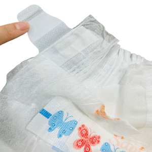 Couches jetables pour bébé, surface sèche, bande magique, protection anti-fuites, tissu non tissé, feuille arrière aspect tissu, bleu, ADL, tailles 2-4, prix abordable - Product Image 5