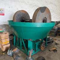 Mesin Penggiling Bijih Batu Basah (Wet Pan Mill) Hemat Energi dengan Tombol Start Stop Langsung dari Pabrik untuk Penambangan Emas, Operasi Sederhana, dan Pengolahan