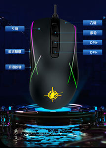 Công nghệ mới 7-Keys chuột có dây với điều khiển độ sáng tay phải định hướng cho lập trình máy tính và chơi game - Product Image 5