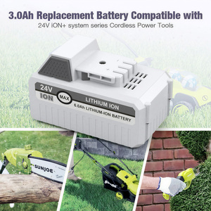 Batería de repuesto LTH-SJ24V-12 de iones de litio de 24V y 12Ah, batería de iones de litio SJ24V-12, batería Snow Joe de 24V y 12Ah - Product Image 3