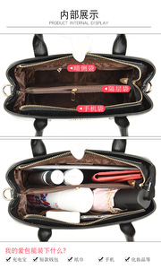 Bolsos de mano para mujer con asa superior, bolsos de hombro grandes, carteras de señora, bolsos tote de cuero PU para mujer - Product Image 4