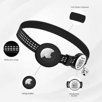 Collier de suivi de chien GPS Apple avec support Collier de chat réfléchissant avec localisateur d'anneau de cloche Accessoires pour animaux de compagnie support d'airtag