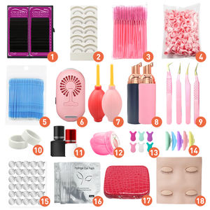 Groothandel op maat gemaakte wimperverlengingsset mannequin hoofd wimper trainingsset voor make-up oefening wimpers graft - Product Image 4