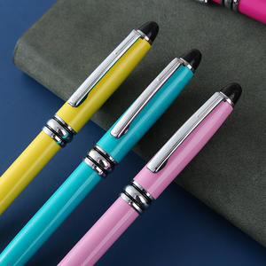 Großhandel Werbe Metall Twisted Kugelschreiber Hochwertige Luxus 2 in 1 Universal Stylus Pen Business Geschenk - Product Image 3