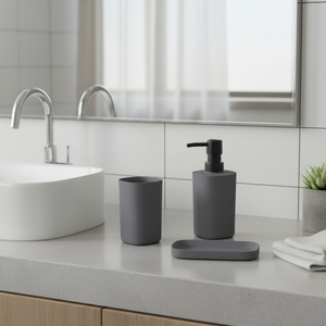 Set di Accessori in Tela Grigio Scuro - Product Image 3
