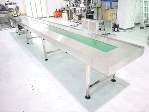 Chaîne de production et d'emballage automatique en acier inoxydable pour bouteilles cosmétiques, boîtes, bidons et pots, avec machine de transfert - Product Image 5