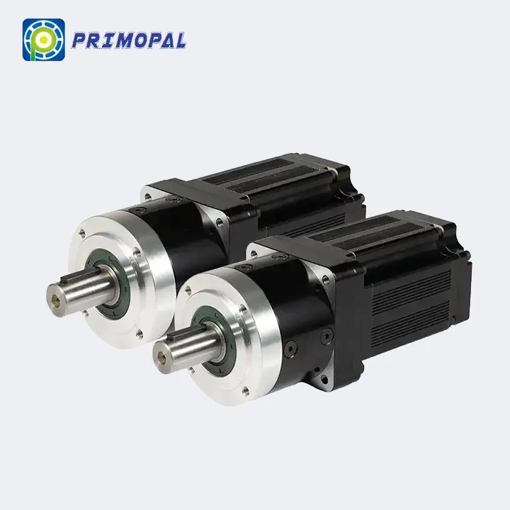 Primopaal 3 Fase 86Mm 12 48 96V Vierkante Bldc Hoog Koppel Lage Rpm Dc Borstelloze Tandwielmotor Met Versnellingsbak