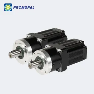 PrimoPal 3 phase 86mm 12 48 96vスクエアbldc高トルク低rpm dcブラシレスギアモーター (ギアボックス付き)