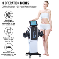 Rouleau de massage corporel complet à rotation bidirectionnelle 360° magnétique à tête interchangeable rapide pour drainage lymphatique et anti-cellulite visage et corps