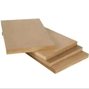 Pre-Laminated UV Melamine MDF Board Uniform Thickness 15mm 16mm 18mm Wood Grain Veneer E0 Indoor Interior Decoration