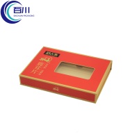 Caja de Regalo de Papel Recubierto de Lujo Innovadora con Ventana de PVC para Cosméticos, Lápiz Labial, Aceite Esencial y Perfume