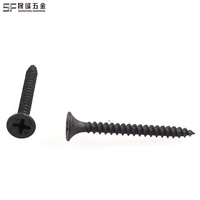 Vis à cloison sèche en acier au carbone phosphaté métriques M6 et 1/4 po, classe 4.8, vis autotaraudeuses à tête fraisée galvanisées sur mesure