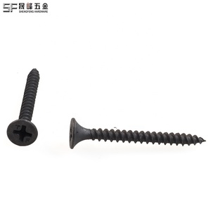 Tornillos para paneles de yeso de acero al carbono fosfatado métricos M6 y de 1/4 de pulgada, clase 4.8, tornillos autorroscantes de cabeza avellanada tipo trompeta galvanizados personalizados - Product Image 2