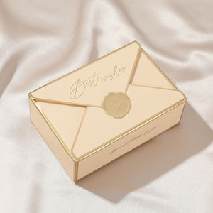 Boîte à bonbons personnalisée avec logo, emballage, enveloppe, boîte à bijoux, boîte de rangement pour bagues de mariage, colliers, boucles d'oreilles, cadeau d'anniversaire, de fêtes - Product Image 1