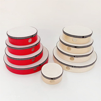 Wholesale Musical Instrument Percussion Wave Bead Ocean Drum Wooden Shell Sea Sound Drum for Home School Supplies