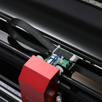 Plotter de corte de pegatinas de vinilo de 24 pulgadas, cortador de película recubierto de Motor paso a paso, dispositivo de corte de contorno inteligente de corte de escaneo de cámara automático