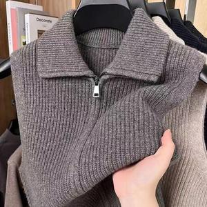 <span class=keywords><strong>Gilet</strong></span> sans manches <span class=keywords><strong>en</strong></span> <span class=keywords><strong>laine</strong></span> gris décontracté pour <span class=keywords><strong>homme</strong></span> avec fermeture éclair Doux et chaud <span class=keywords><strong>Laine</strong></span> standard - Product Image 1