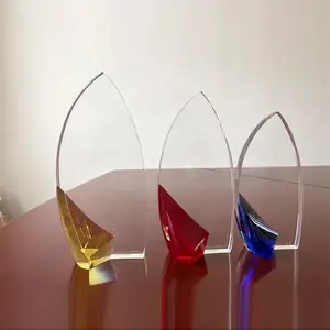 Transparante Kristallen Trofee Zakelijk Huwelijksgeschenk Blanco Trofee Op Maat Gemaakte Kristallen Trofee