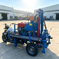 Machine de forage de puits profonds portable, équipement de forage de puits d'eau 200m, acceptant la personnalisation
