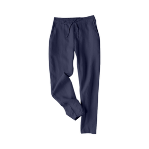 Vêtements pour femmes Ohsisa, nouvelle collection 2025, pantalon long décontracté en coton et lin, avec cordon de serrage à la cheville, pour femmes - Product Image 5