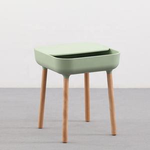 All'ingrosso mobili per la casa quadrato in <span class=keywords><strong>plastica</strong></span> gambe in legno multifunzionale camera da letto salotto piccolo <span class=keywords><strong>tavolino</strong></span> laterale - Product Image 4