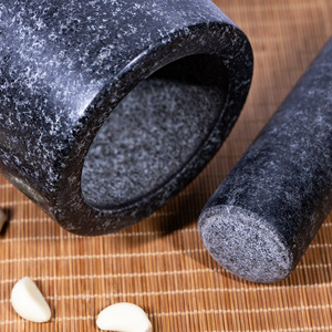 Stone Garlic Mortar And Pestle Large Manual <b>Grinder</b> For Peeling Garlic <b>Herb</b> Spice Tools - Product Image 1