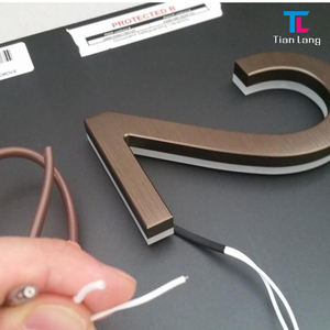 2023 personalizado de gama alta de acero inoxidable Frontlit publicidad signo al aire libre Led carta signo 3D Led canal letra signo - Product Image 5