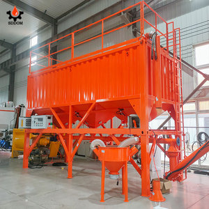 Silo de Cemento Horizontal Móvil en Contenedor de 20 Pies, Silo de Cemento Apilable de Bajo Perfil Portátil de 20-100 Toneladas para Planta Dosificadora - Product Image 3