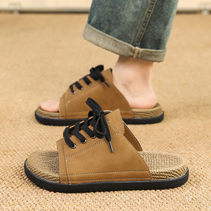 Men's Summer Outdoor Slippers 2025 New Korean Style Versatile Slip-On EVA Outsole Wear-Resistant Beach Large Size Casual <b>Sandals</b> - Product Image 4