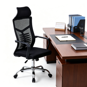 <span class=keywords><strong>Chaise</strong></span> <span class=keywords><strong>de</strong></span> <span class=keywords><strong>bureau</strong></span> pivotante en maille avec support lombaire design arête <span class=keywords><strong>de</strong></span> poisson pour le travail et l'étude – Offre Spéciale - Product Image 6