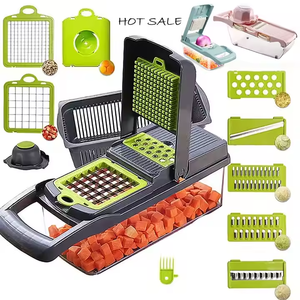16 in 1 All in One Pro Multifunctional Manual Onion Potato Slicer Dicer Grinder Cutter Machine Vegetable Chopper - Product Image 1
