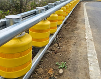 Barrière de sécurité routière rotative personnalisable en polyuréthane EVA – Nouvelle barrière de circulation à rouleaux du fabricant