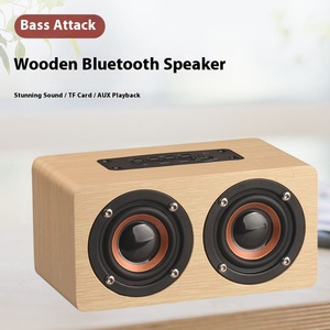 Portable Wireless Speaker Wood Sound Bar with Active BT 5.0 1200mAh Battery Super Bass <strong>Stereo</strong> Handheld <strong>System</strong> - Product Image 5