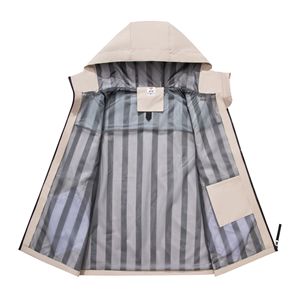 Chaqueta de Trabajo Ligera, Impermeable y Cortavientos con Capucha, Unisex, para Senderismo y Camping al Aire Libre, Transpirable, con Diseño de Bloques de Color - Product Image 5