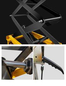 1500kg คุณภาพสูงกำลังโหลด MINI ขนาดเล็ก 4 ล้อ Hand Scissor Lift ตารางที่มีใบรับรอง CE - Product Image 6