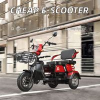 High Quality Adults Battery Powered Electric Tricycle 3wheel Motorcycle Open Body Passenger with 30km/h Speed and 90km Range