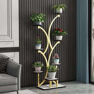 NATURIX PA18 LOW MOQ Indoor Home Decor Platzsparende Baumform Eisen Pflanzenst änder
