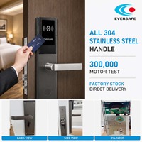 Serrure de porte d'hôtel intelligente RFID avec carte-clé et encodeur pour l'intégration PMS