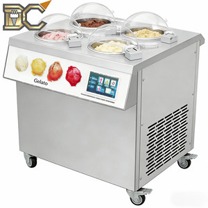 Machine à glace artisanale commerciale 30L/h, 5 programmes, pour gelato, crème glacée dure, yaourt glacé et sorbet, idéale pour les snack-bars - Product Image 1