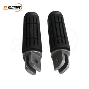 Repose-pieds avant de moto en aluminium et caoutchouc gauche et droit compatibles avec Yamaha YZF <span class=keywords><strong>600</strong></span> R6 1998-2010 FZS <span class=keywords><strong>600</strong></span> <span class=keywords><strong>Fazer</strong></span> 1998-2004 - Product Image 2