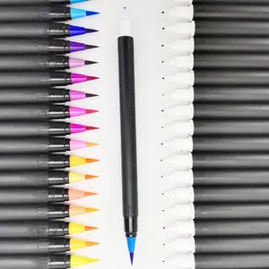 Khay Hot Sale Aquarel Twin Black Of Aquarel Dual Art 36 Kleur Set Gekleurde Tekening Waterborstel Tip Marker Pen