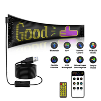 Pantalla LED para Coche de 5V USB con Control por App y Desplazamiento Remoto, 1000cd de Brillo, Pantalla Publicitaria para Interiores/Exteriores, Elevador, 1 Año de Garantía, Relación de Aspecto 1:2