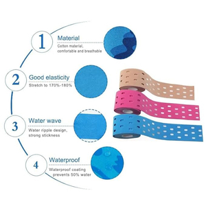 Cinta Deportiva Elástica Multicolor Jstar, Cinta de Kinesiología Transpirable con Perforaciones - Product Image 5