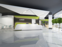 Comptoir de réception à lumière LED personnalisable de luxe pour hôtels salons bureaux hôpitaux-Installation gratuite moderne et durable